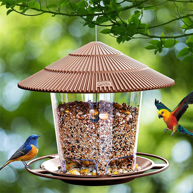 180 Degrees Clear View Window Bird Feeder