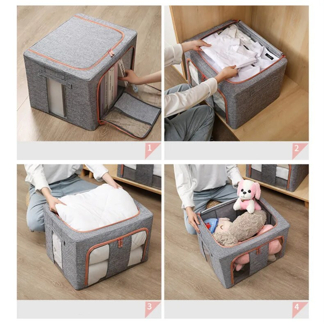 365Famtools Oxford Cloth Steel Frame Storage Box