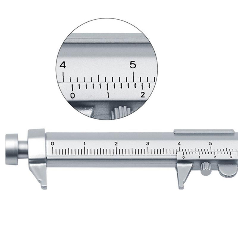 Multifunction Gel Ink Pen Vernier Caliper Roller Ball Point Pen Stationery Blue Black Refill