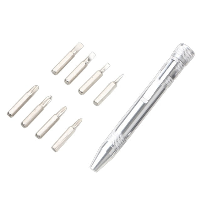 Multifunction 8 In 1 Pocket Precision Mini Screwdriver Pen Repair Hand Tools Kit