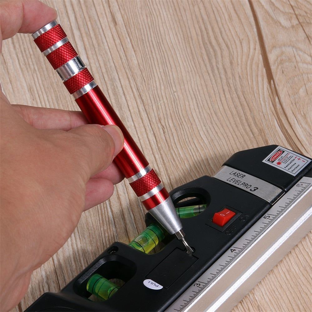 Multifunction 8 In 1 Pocket Precision Mini Screwdriver Pen Repair Hand Tools Kit
