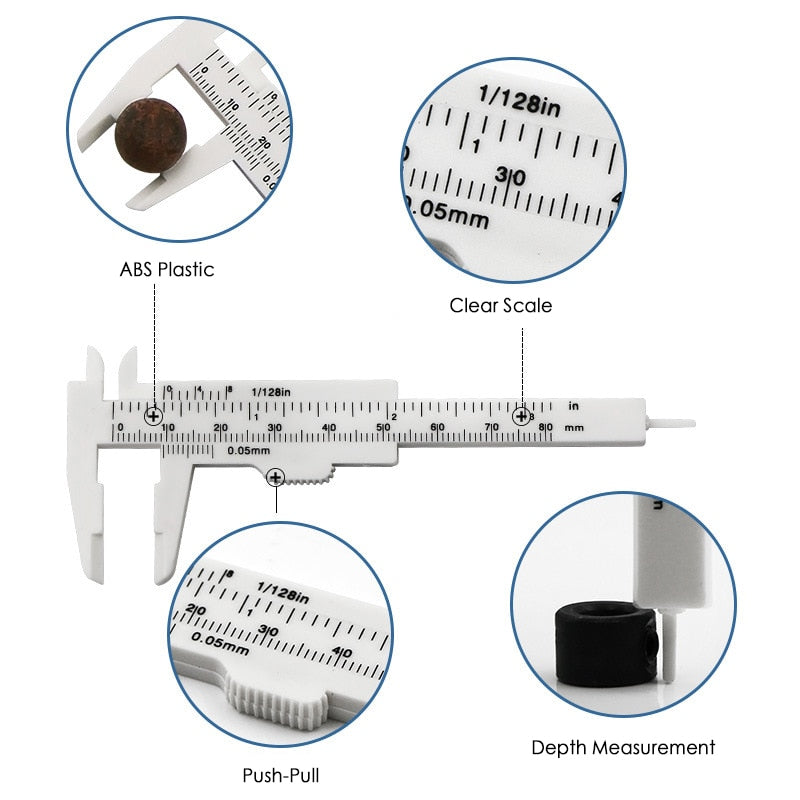150mm Vernier Caliper Aperture Depth Diameter DIY Measure Tool Mini Sliding Gauge Ruler Micrometer
