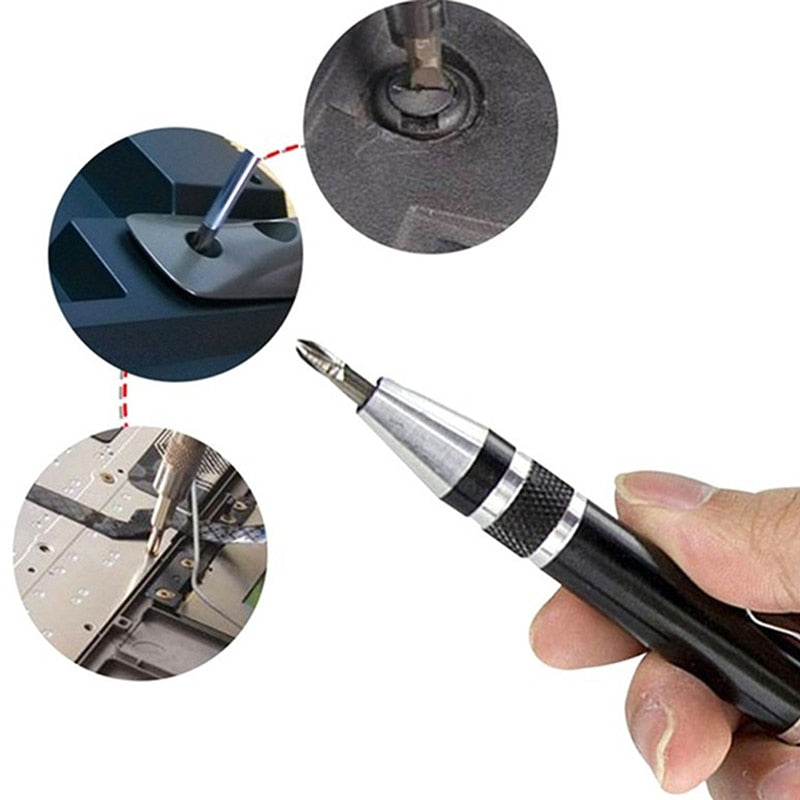 Multifunction 8 In 1 Pocket Precision Mini Screwdriver Pen Repair Hand Tools Kit