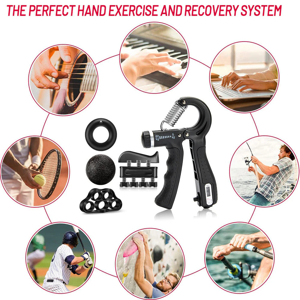 Adjustable Hand Gripper Strength Finger Exerciser