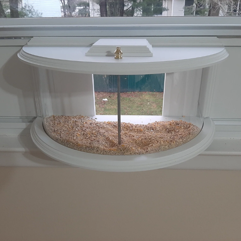 180 Degrees Clear View Window Bird Feeder