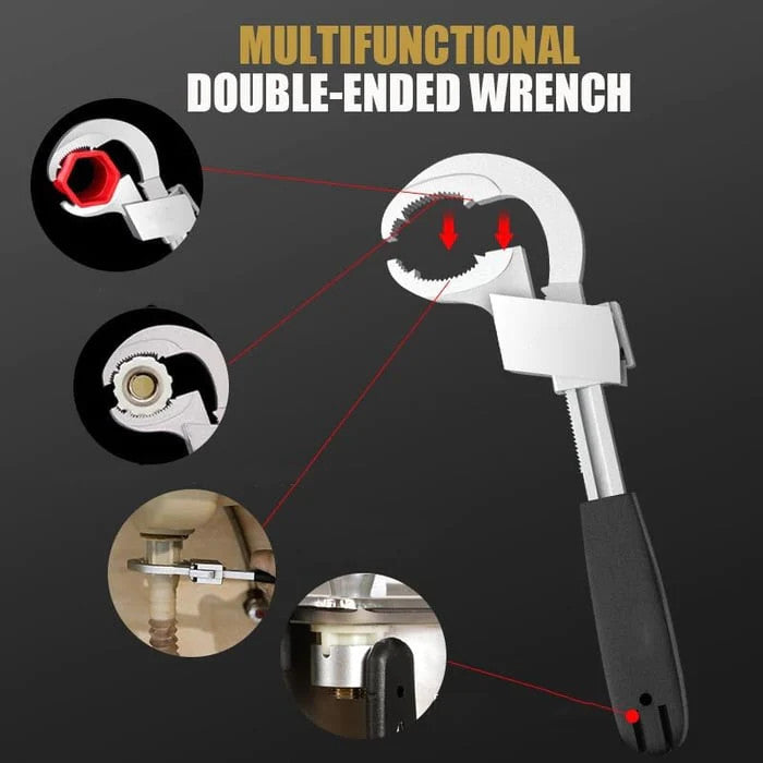 365Famtools Universal Adjustable Multifunctional Double-ended Wrench