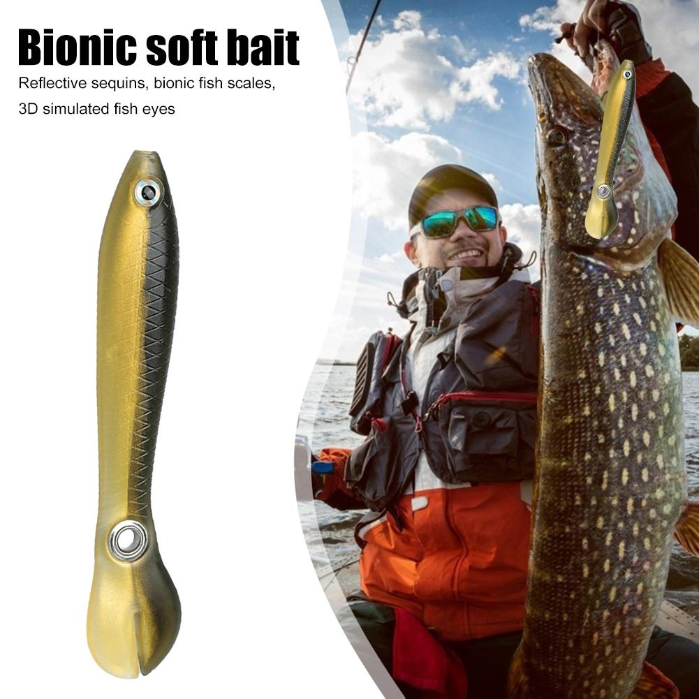 Fishing Lures, Soft Silicone Bionic Fishing Lures, 3.34'' Fishing