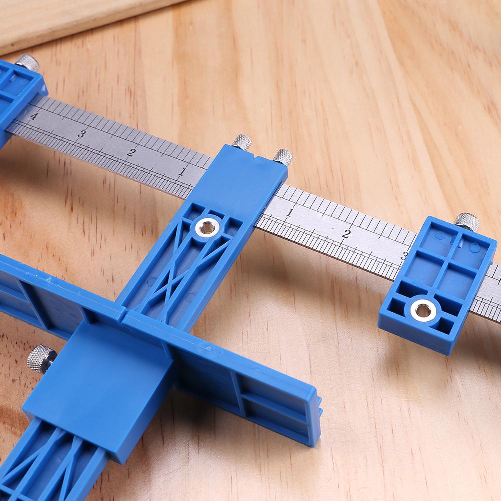 Drill Measuring Adjustable Punch Positioning Ruler Tool