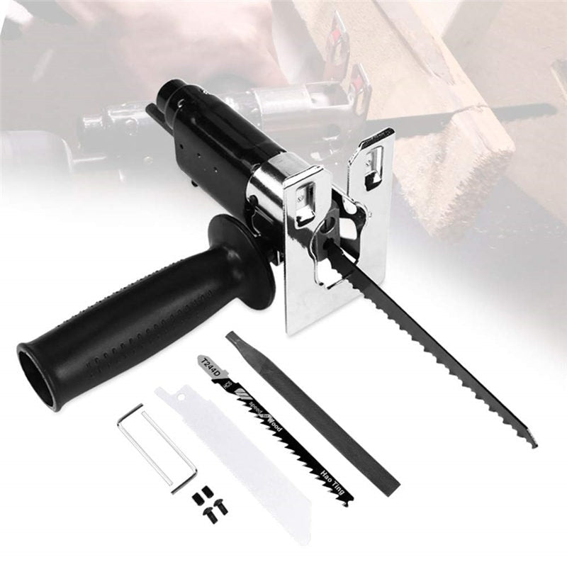 6-Piece Electric Drill Reciprocating Saw Set