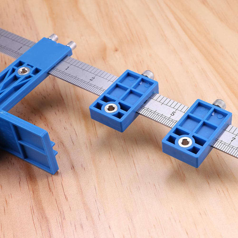 Drill Measuring Adjustable Punch Positioning Ruler Tool