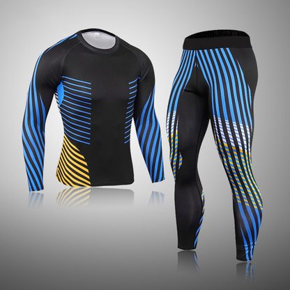 Men's Compression Speed Line Thermal Quick Dry Underwear Full Set