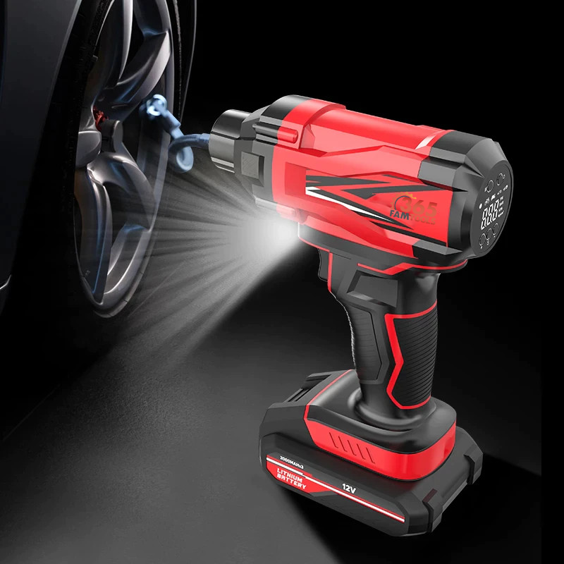 365Famtools Digital Display Cordless Air Compressor Tire Inflator
