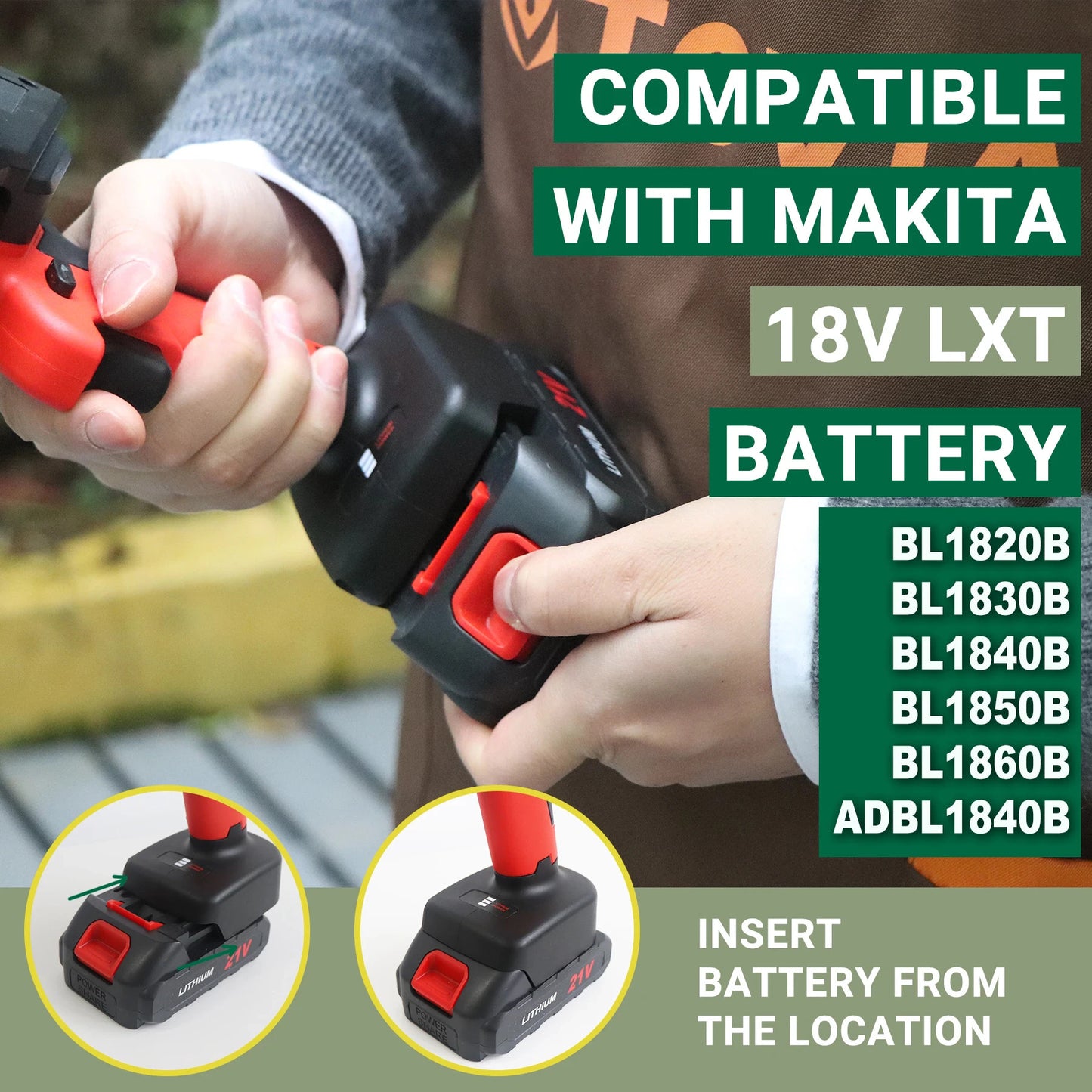 365Famtools 4 inch 21V Mini Cordless Electric Power Chainsaw