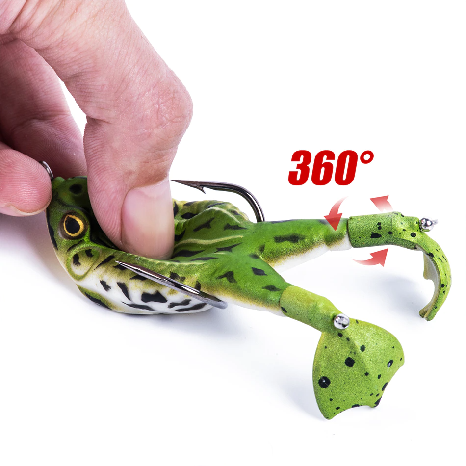 Double Propeller Frog Soft Bait
