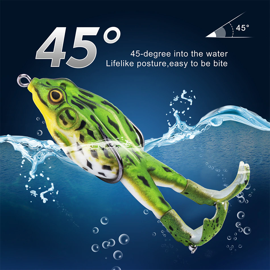 Double Propeller Frog Soft Bait