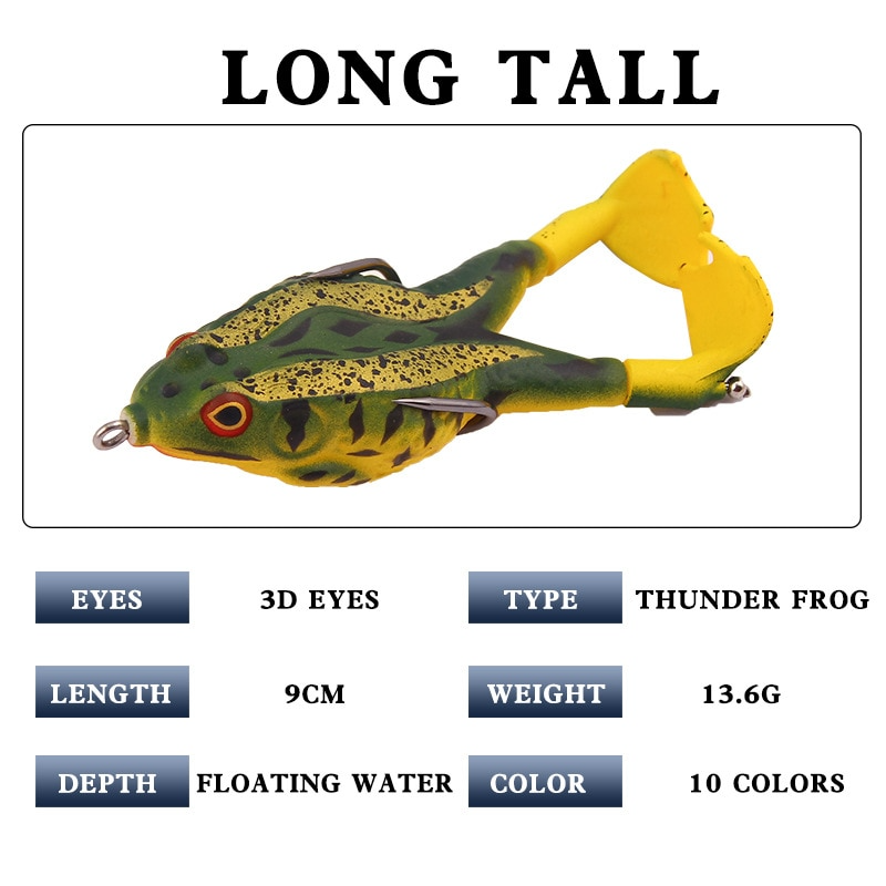 Double Propeller Frog Soft Bait