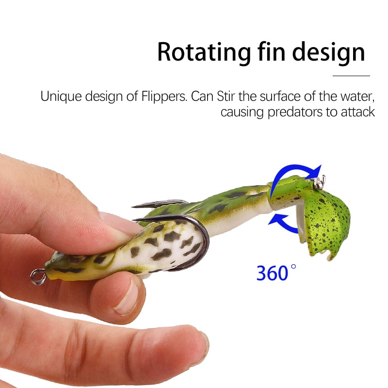 Double Propeller Frog Soft Bait