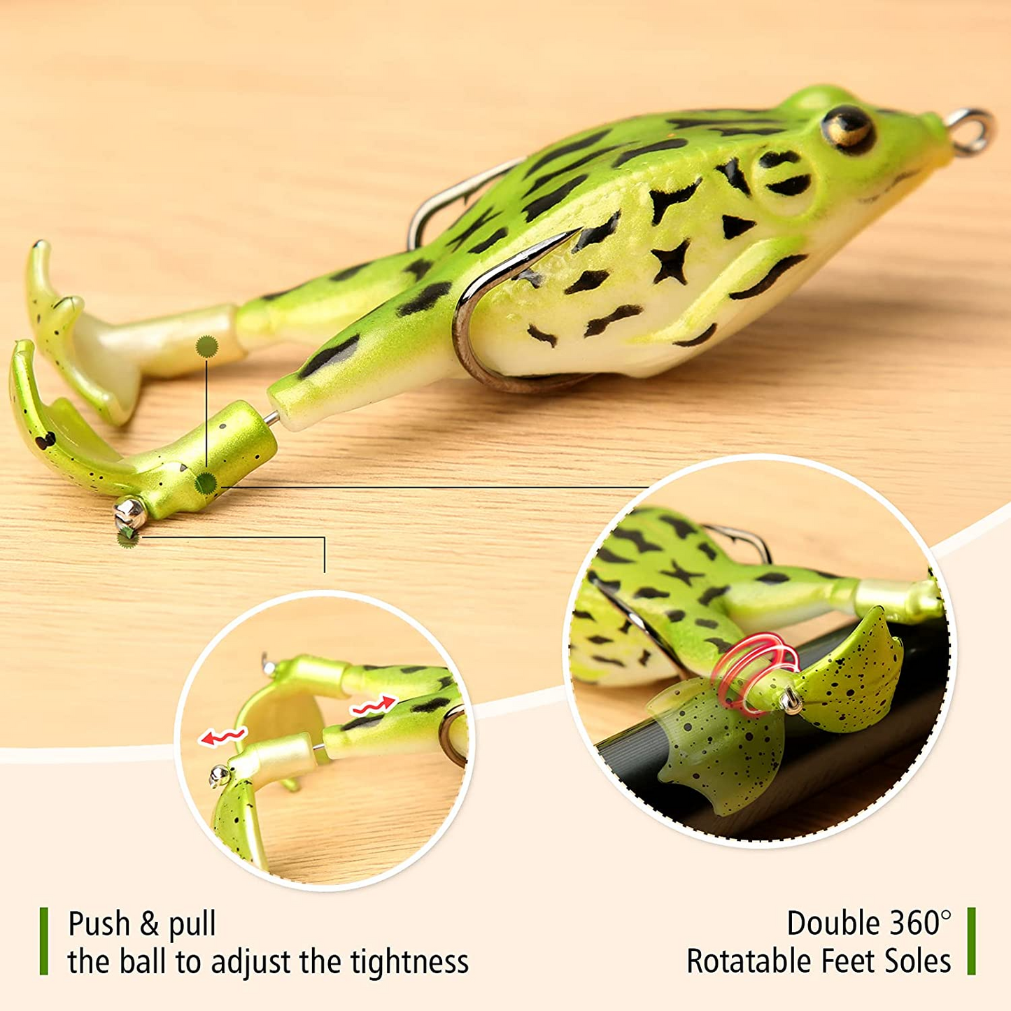 Double Propeller Frog Soft Bait