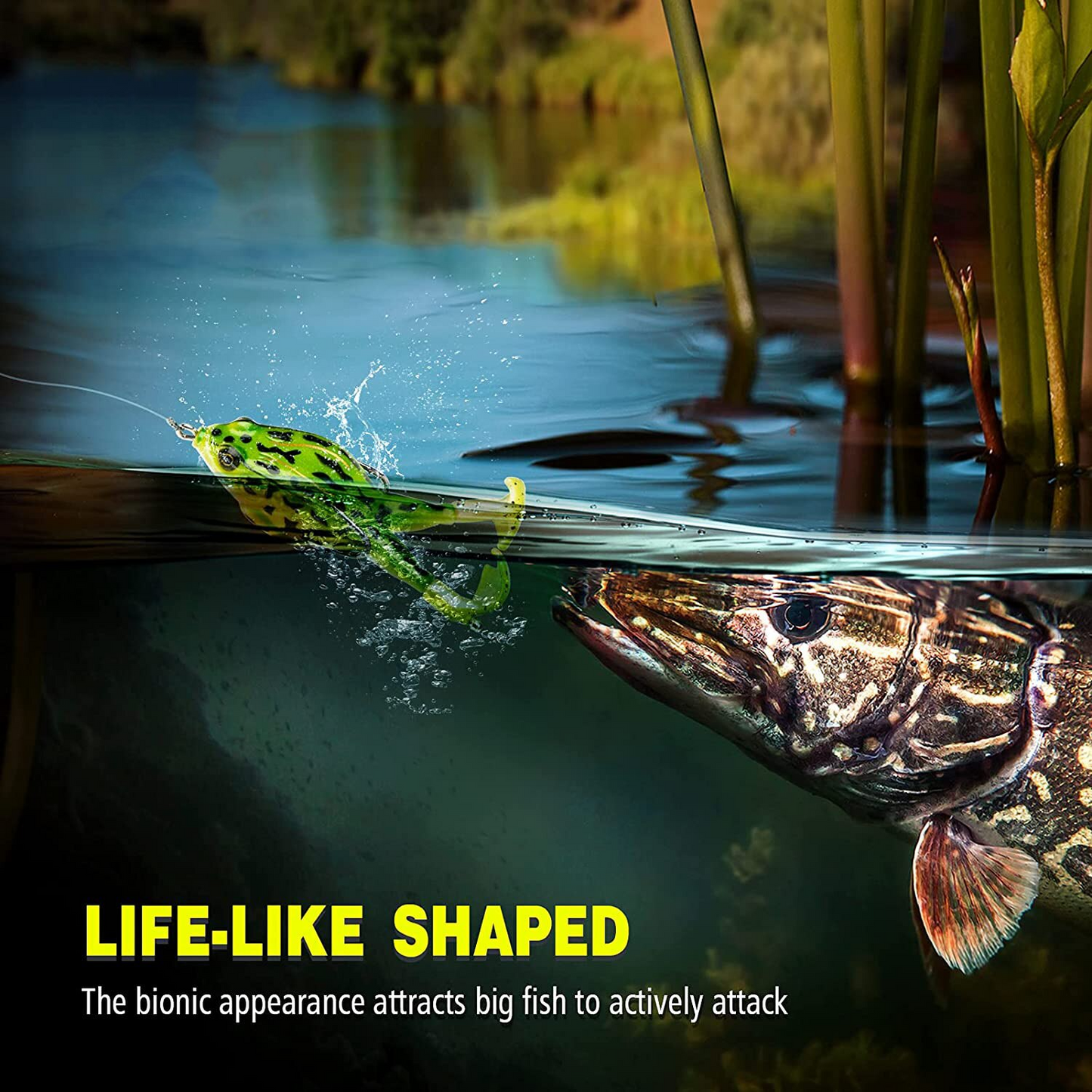 Double Propeller Frog Soft Bait