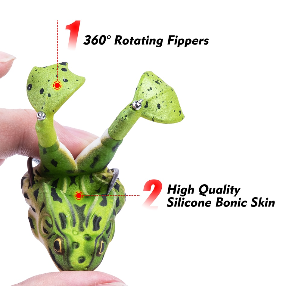 Double Propeller Frog Soft Bait