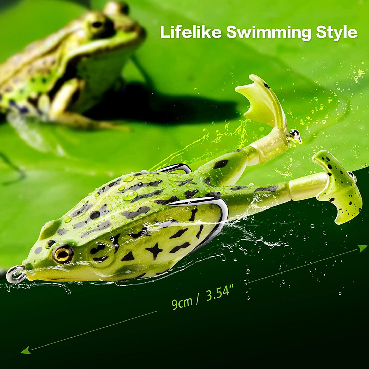 Double Propeller Frog Soft Bait