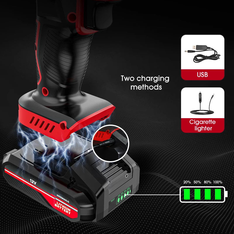 365Famtools Digital Display Cordless Air Compressor Tire Inflator