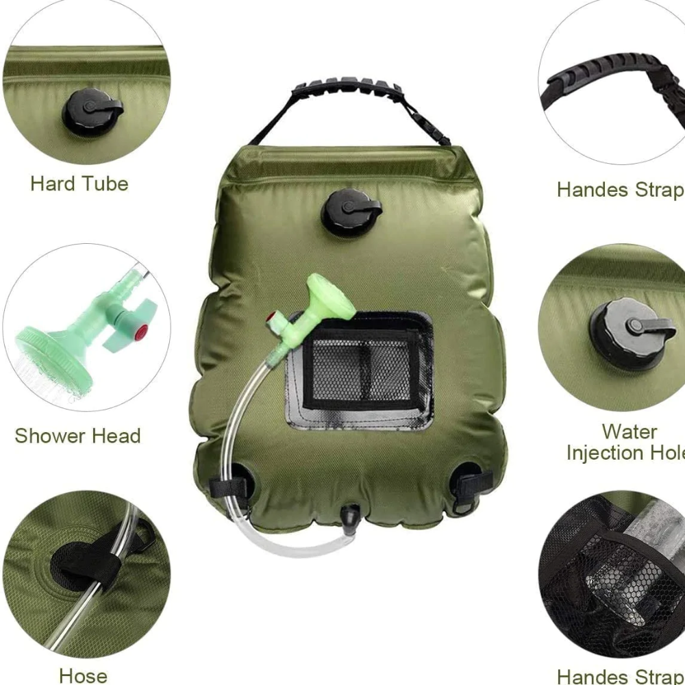 Portable Solar Shower Bag For Camping