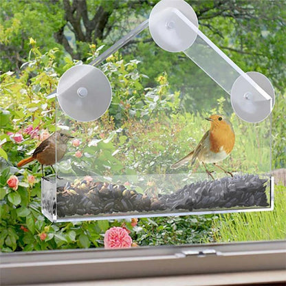 180 Degrees Clear View Window Bird Feeder
