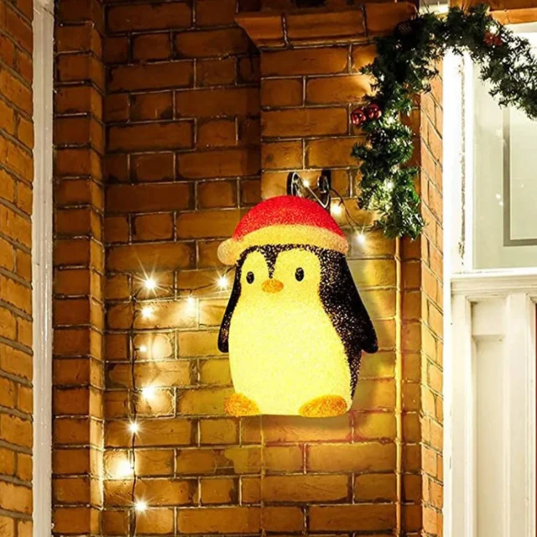 Snowman Porch Light Covers Warm Christmas Decoration