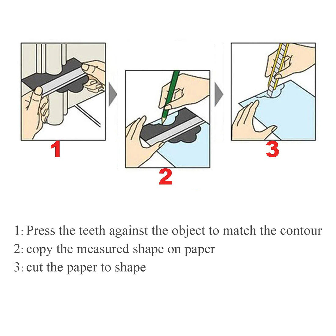 Multi-functional Contour Gauge Profile Tool