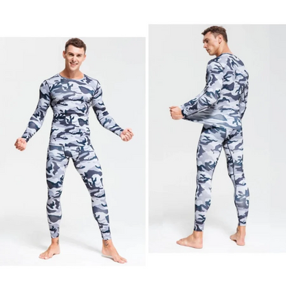 Men's Compression Thermal Camoflauge Quick Dry Underwear T-Shirt