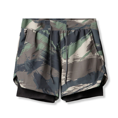 Men's 2-in-1 Double Layer Gym Shorts