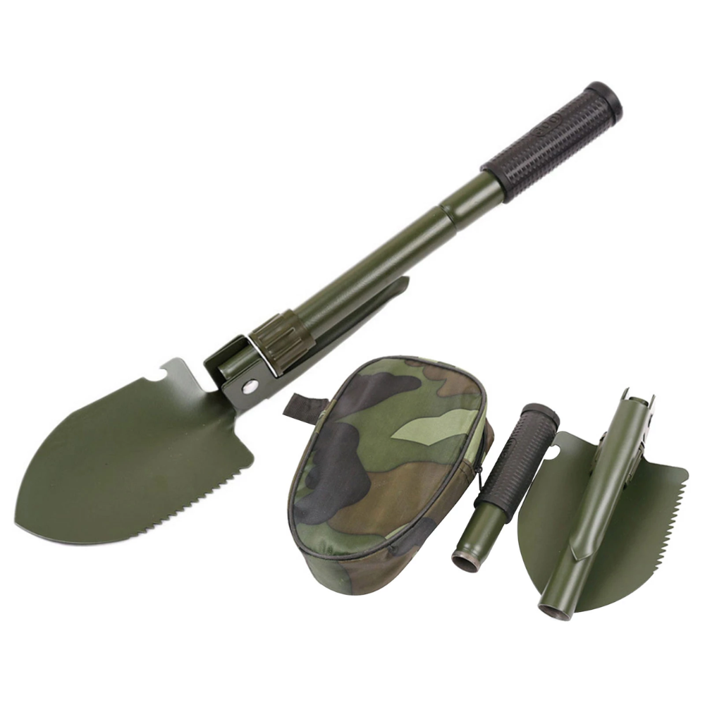 3-in-1 Military Folding Camping Shovel