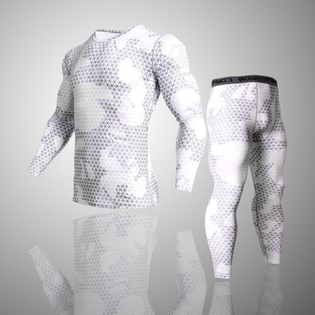 Men's Compression Thermal Camoflauge Quick Dry Underwear Full Set