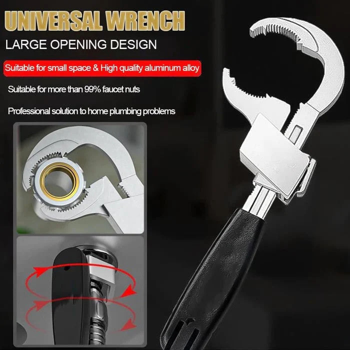 365Famtools Universal Adjustable Multifunctional Double-ended Wrench