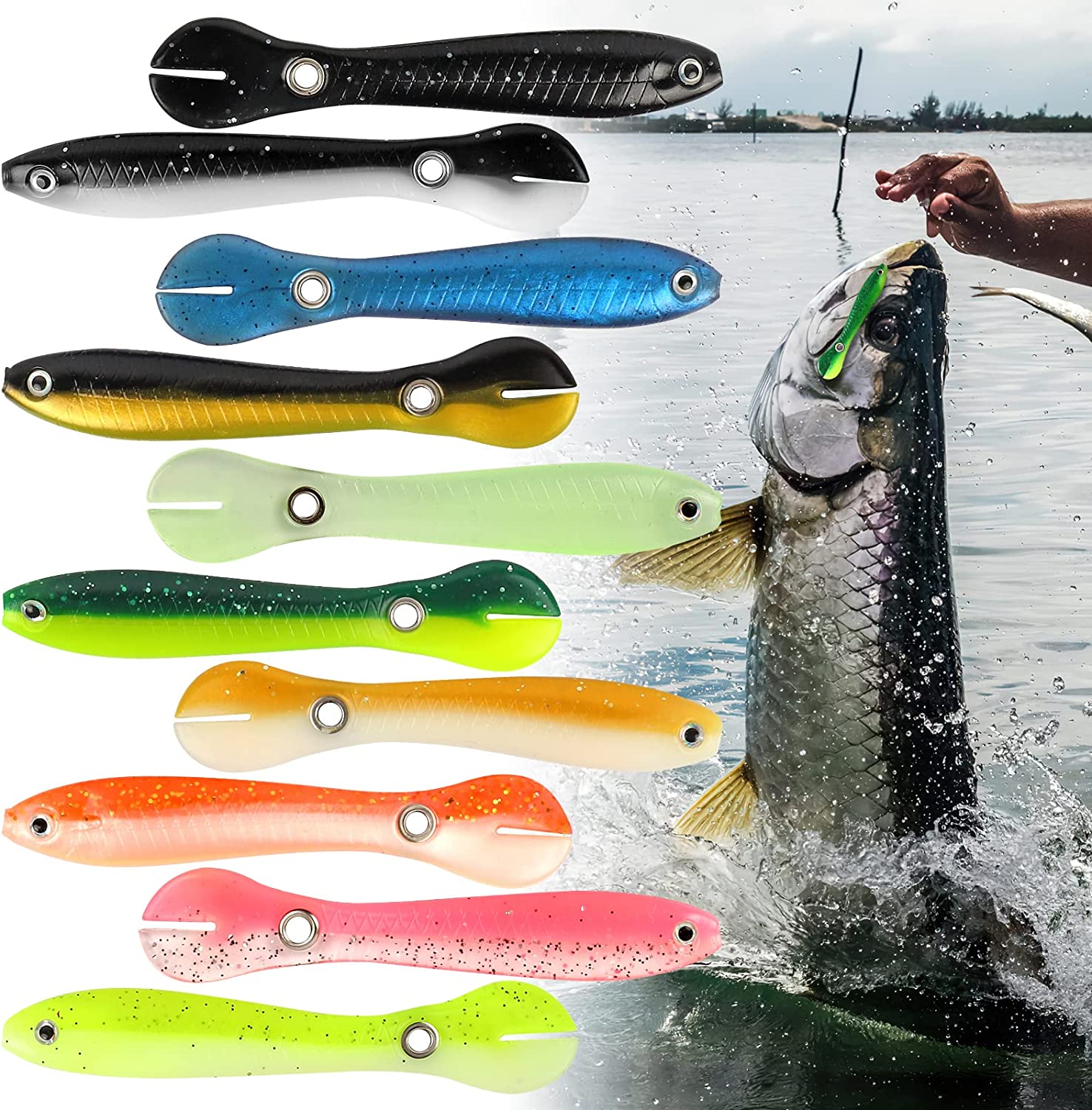 Toddmomy 9 Pcs Freshwater Fishing Lures bass Lures top Water Life-Like  Bionic Baits Propeller 3D Lure Bait, Bait Traps -  Canada