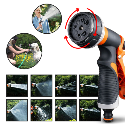 Garden Hose Spray Gun 8 Patterns