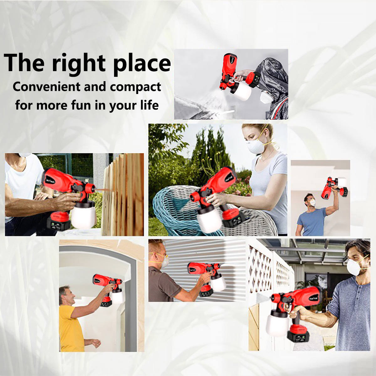 365Famtools Cordless Electric Paint Sprayer Jet