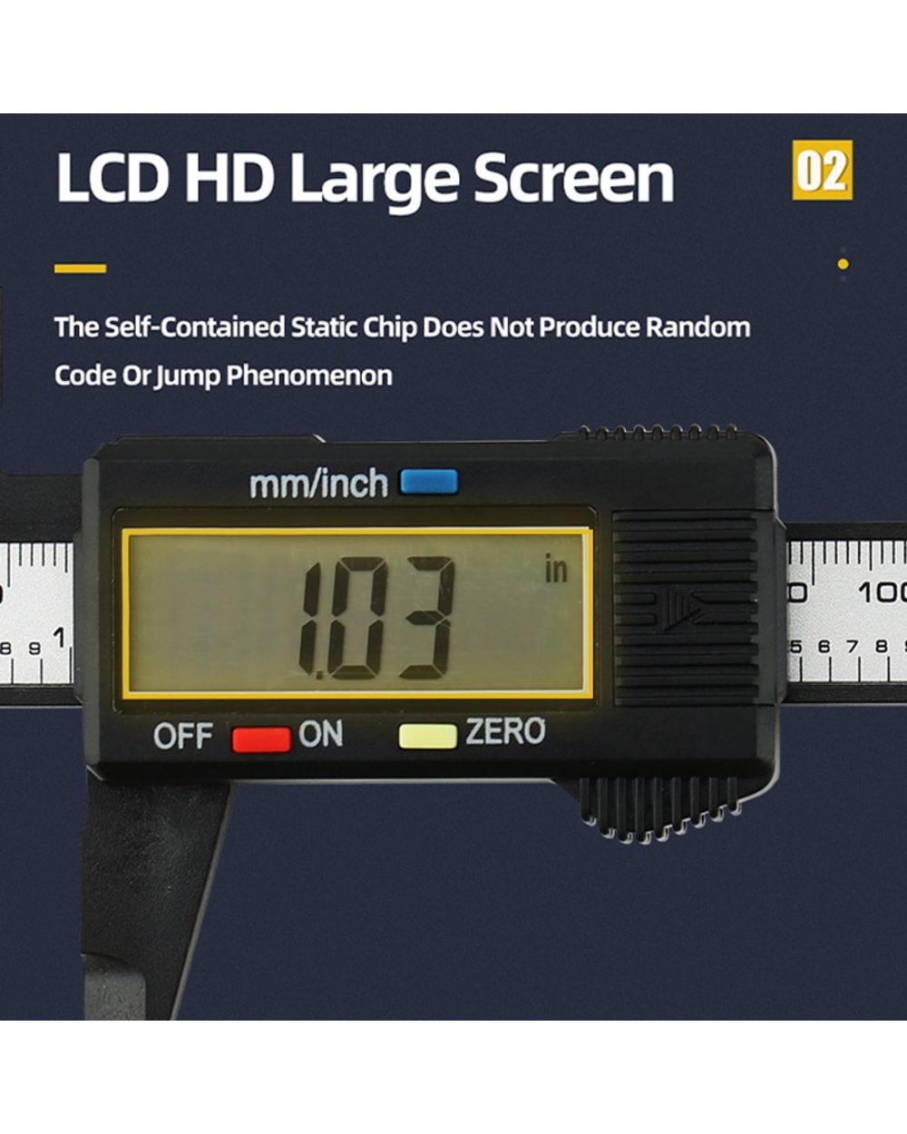 Digital Caliper With Large LCD Screen