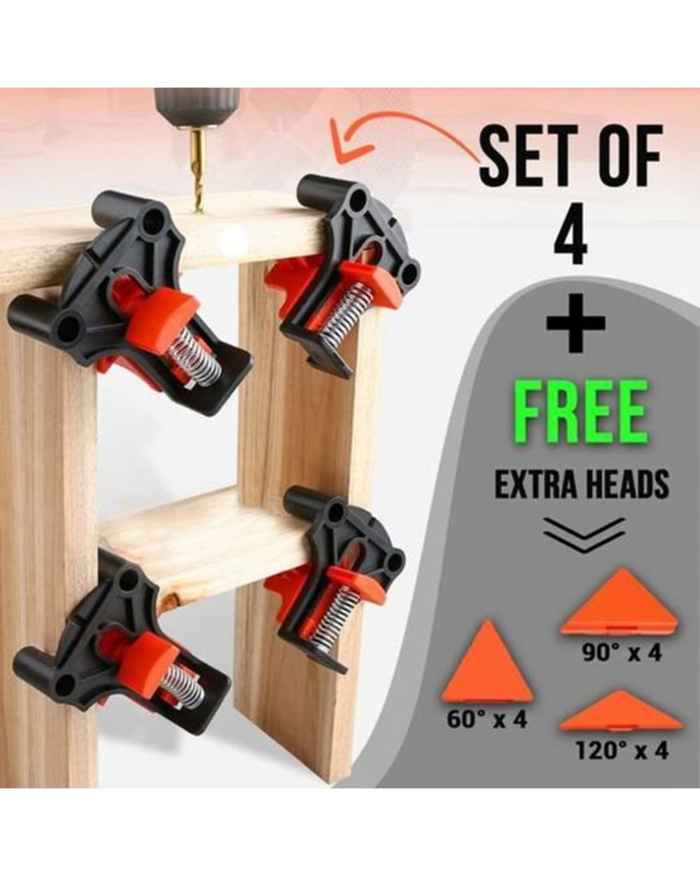 365Famtools 90 Degree Angle Corner Clamp For Woodworking