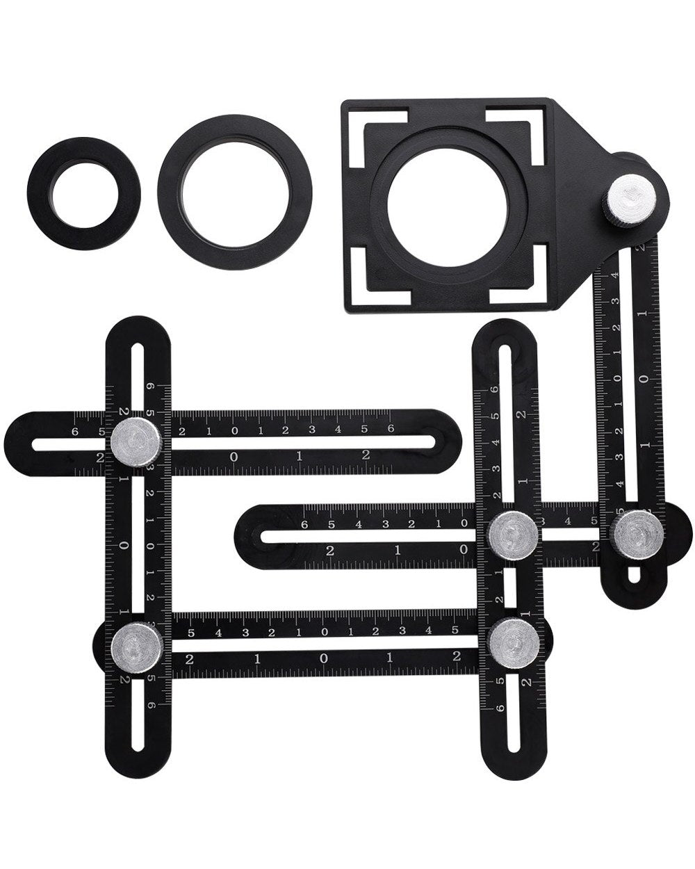 Aluminum Alloy Six-Sided Universal Ruler Measuring Tool