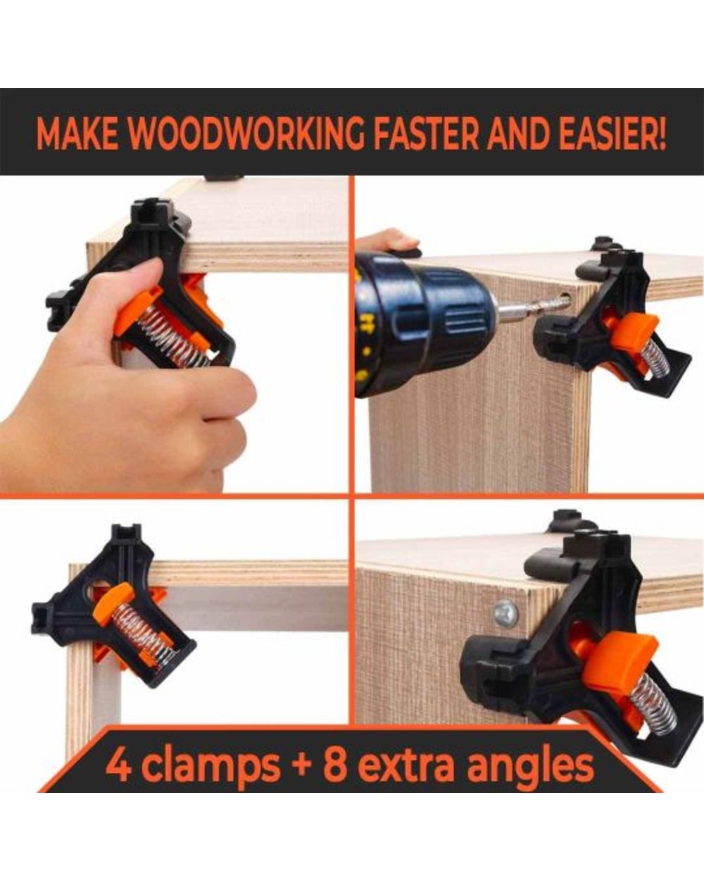 365Famtools 90 Degree Angle Corner Clamp For Woodworking